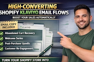 build a klaviyo welcome email flow for shopify
