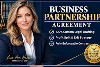 draft a legally binding business partnership agreement