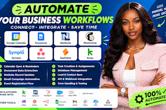 automate google calendar docparser netsuite mailchimp sympla asana seatable keap