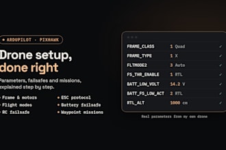 set up your ardupilot pixhawk drone parameters, failsafes