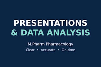 create data analysis reports, charts and professional presentations