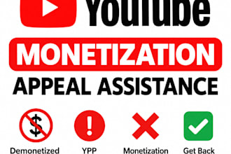 create a youtube ypp appeal video to restore monetization