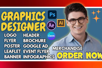 do perfect graphic design canva design logo design banner design for your needs