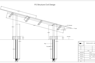 design solar pv layout in autocad with string plan and sld