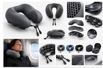 design silicone travel comfort product with honeycomb base, suction cup system