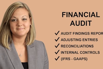 do a financial audit and review of your financial statements and books