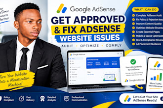 get google adsense approval and fix adsense website issues