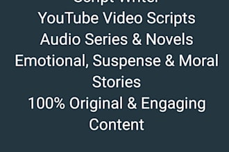 write engaging hindi stories and youtube scriptwriting