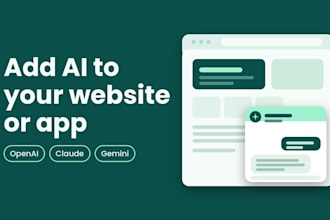 integrate openai, claude or gemini into your website or app