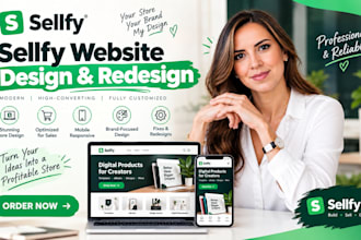 design sellfy website setup sellfy store for digital products and dropshipping