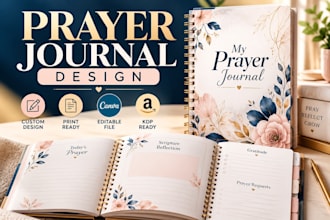 create christian prayer journal, prayer planner, and devotional journal workbook