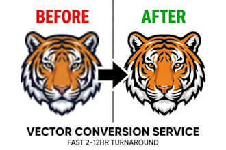 convert image to vector, recreate logo and vectorize my image as a vector file