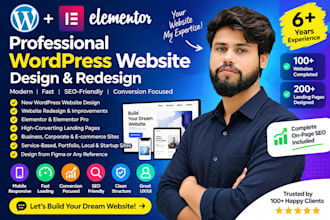 design or redesign a wordpress website with onpage SEO