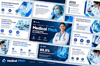 design redesign telemedicine biotech startup pitch deck healthcare presentation