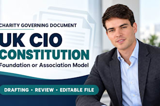 prepare your UK charity governing document and cio constitution