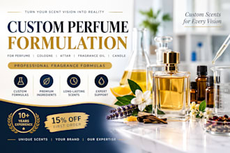 formulate custom perfume, cologne, attar and fragrance oil