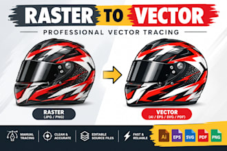 convert raster image to vector manually