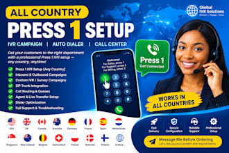 set up press 1, auto dialer and and survey campaigns in vicidailer
