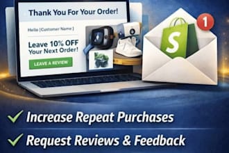 set up a klaviyo post purchase email flow for shopify