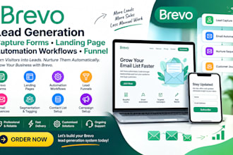 do brevo lead generation capture forms landing page automation workflows funnel