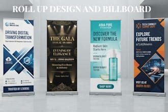 design roll up banner retractable banner signage billboard banner pull up banner