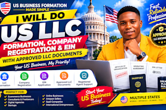 do US llc formation company registration ein and approved llc documents