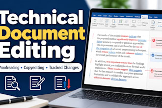 proofread and copyedit your technical document or report
