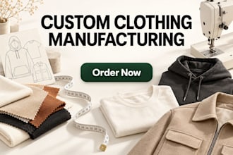 be your reliable clothing manufacturer for small and bulk orders
