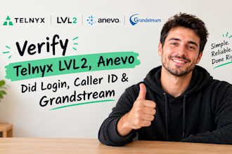 verify lvl anevo vl2 caller id and sip truck call center