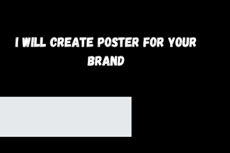 do poster for your brand and business