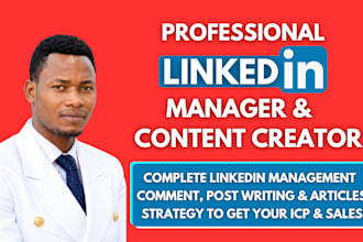 be your linkedin manager and content creator
