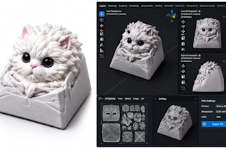 design custom artisan keycaps, mechanical keyboard keycaps and 3d models