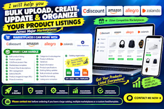 upload cdiscount marketplace bulk listing amazon allergo zalando product listing
