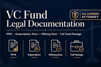 draft regulatory compliant vc fund offering documents