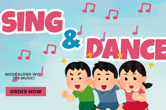 compose kids song, produce original uplifting kids music, happy music and melody