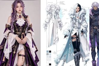 sew custom cosplay costume anime outfit for your favorite game characters