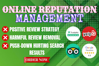 manage online reputation for law firms, real estate, SEO, software companies