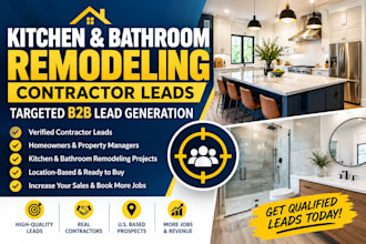 kitchen bathroom remodeling contractor leads targeted b2b lead generation