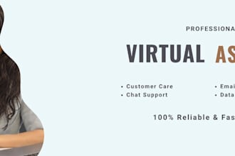 be your virtual assistant and chat support agent