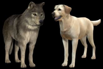 do 3d animal model 3d fur xgen zbrush model blender model for 3d printing