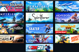 design steam game art, steam cover art, game artwork and  game covers