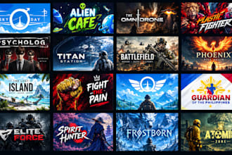 create steam capsule art, steam cover art, 2d game art and rpg game art