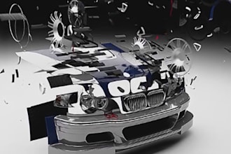 make your product in exploded view animation