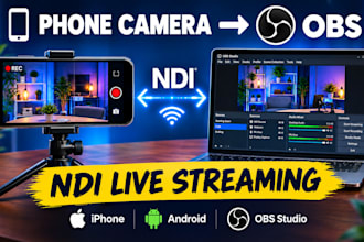 setup phone camera with obs for live streaming