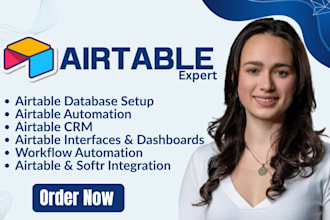 do airtable database, airtable automation, airtable crm workflow, softr portal