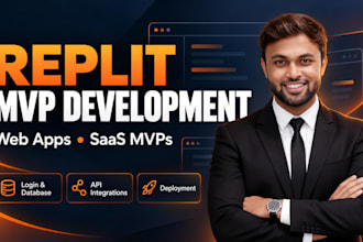 develop your mvp web app using replit