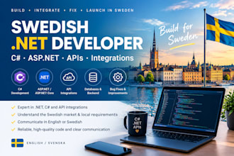 be your csharp dotnet developer for apis integrations and bug fixes