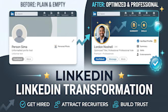 professionally optimize and upgrade your linkedin profile