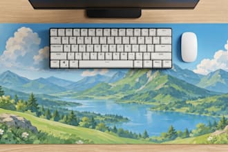 create a pod desk mat or mouse pad
