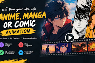 turn your idea into an anime, manga, or comic video